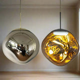 Clear glass pendant installation view