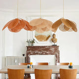 Floral Pendant Light Full Fixture Front View - OpalDwell