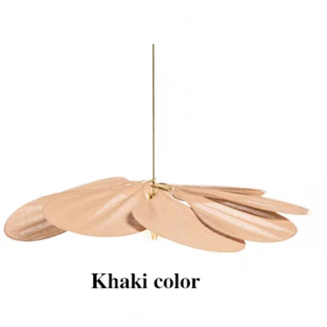 Fabric Pendant Light Floral Design for Living Room - OpalDwell