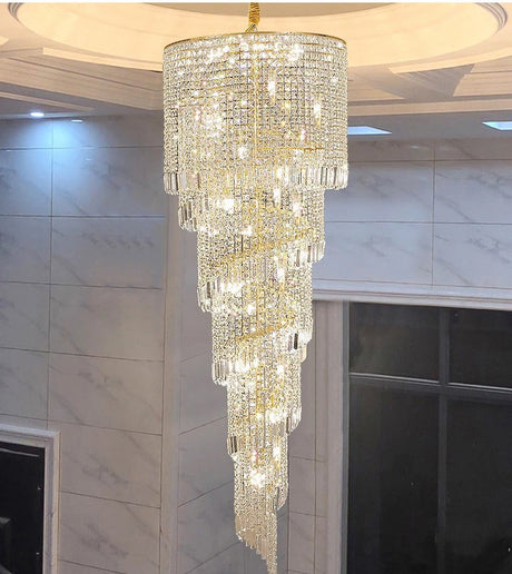 Crystal staircase light for hallway