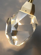 Crystal Pendant Light with Copper and Crystal Finish for Dining Room | OroDwell