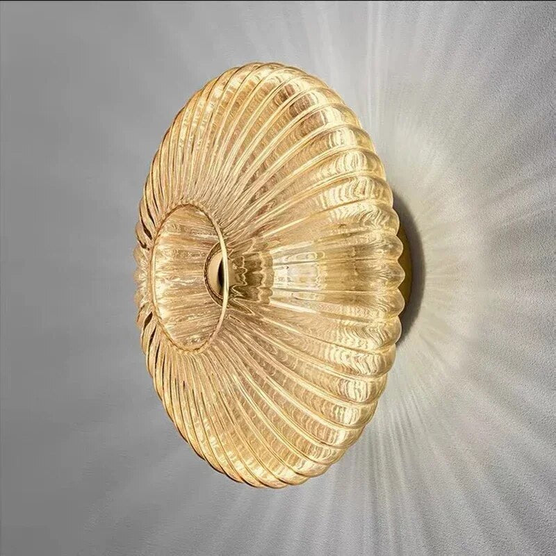 Modern glass wall lighting fixture