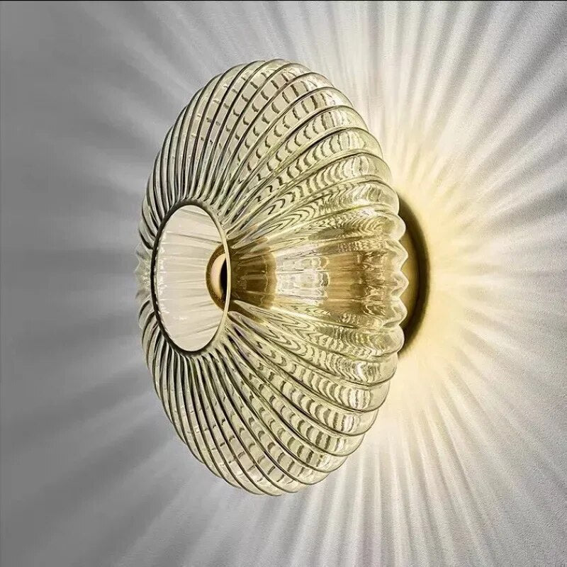 Warm diffused wall lamp for bedroom
