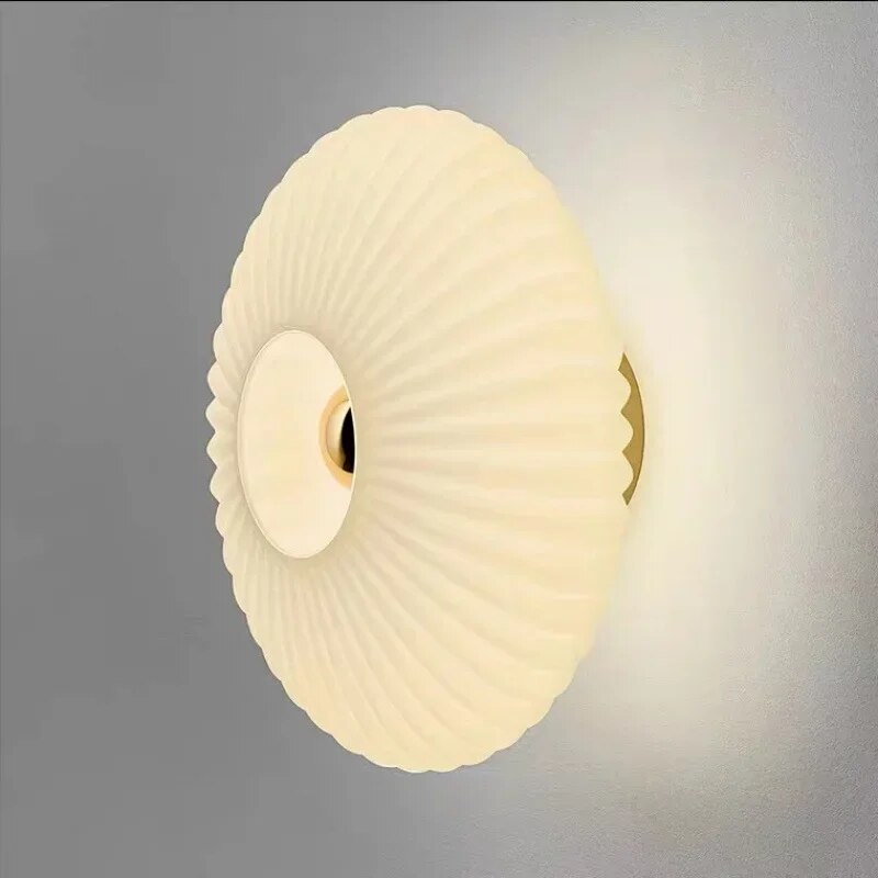 Frosted glass wall lamp for hallway decor