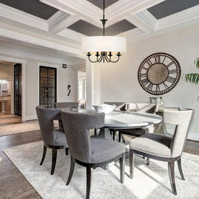 fabric chandelier soft ambient glow for dining room