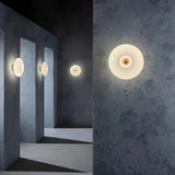 Ripple glass wall lamp for ambient lighting