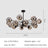 CelestiOrb Glass Globe Chandelier Statement Piece