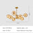 Modern globe light warm ambient glow