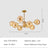 CelestiOrb Chandelier Sixteen Head Configuration Design