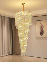 Chrome finish chandelier for living room