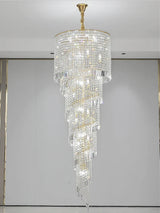 Gold chandelier close-up detail