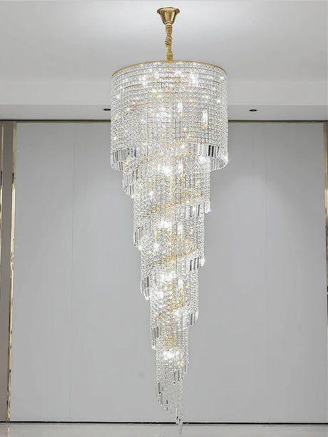 Gold chandelier close-up detail