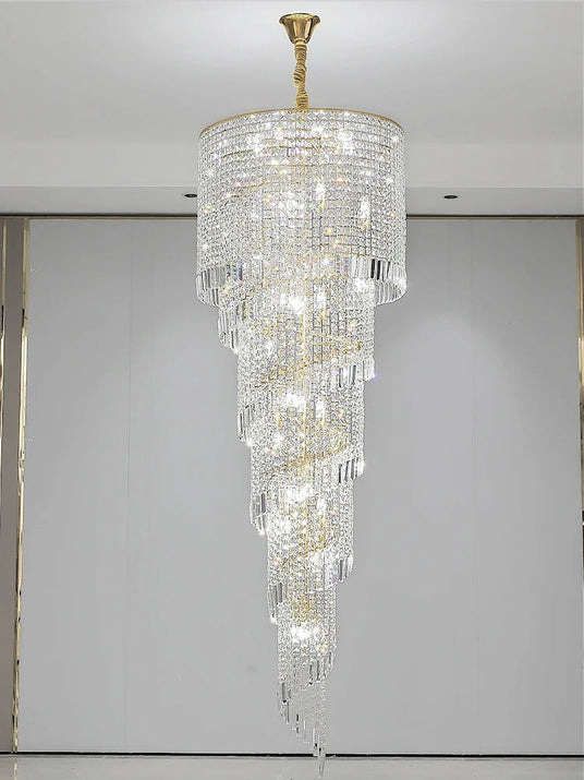 Gold chandelier close-up detail