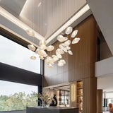 Glass Chandelier Warm and Cool Ambiance