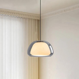 Luminex Double Glass Dome Pendant Light for dining area accent - OpalDwell