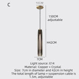 Asterra Premium Full Copper K9 Crystal LED Pendant Lights - OpalDwell