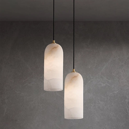 Marble Pendant Light Close-Up Shade Detail
