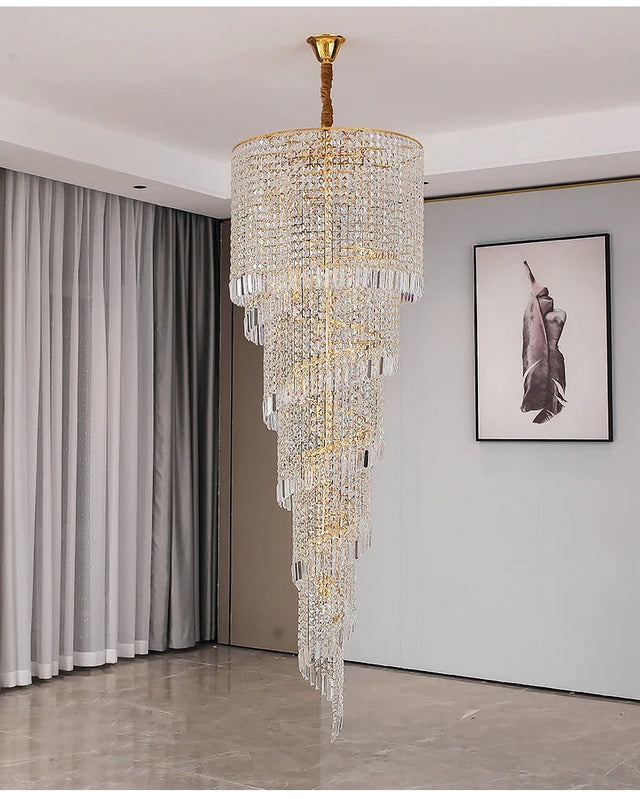Chrome chandelier for contemporary interiors