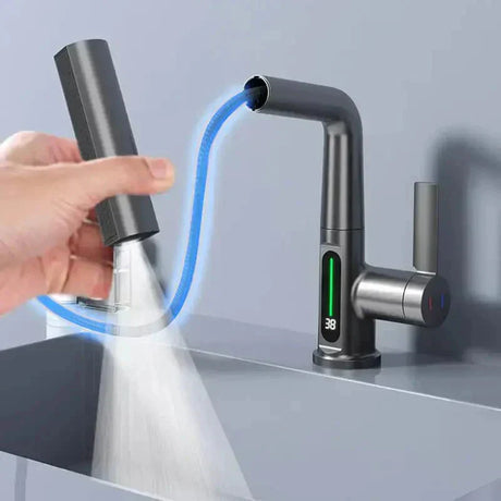 Waterfall Faucet Extendable Spout Detail
