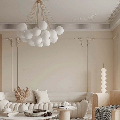 Pendant lamp installed above dining table