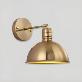 Brass Wall Lamp LED Warm Ambient Glow – Vintage Arm Collection