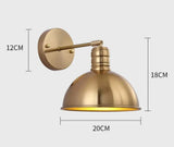 Wall Lamp Metal Construction Retro Design