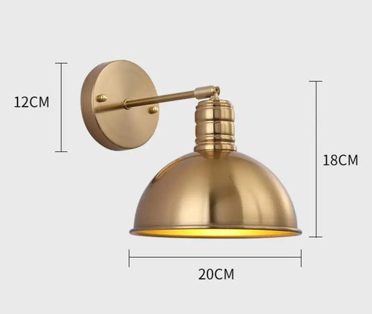Wall Lamp Metal Construction Retro Design