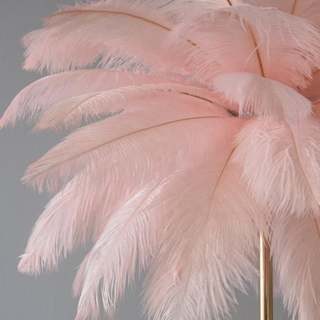 Aurelia Feather Table Lamp Warm Ambient Light