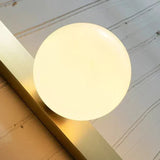 Glass wall lamp with light directed up and down
