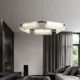Solara chandelier close-up alabaster stone detail