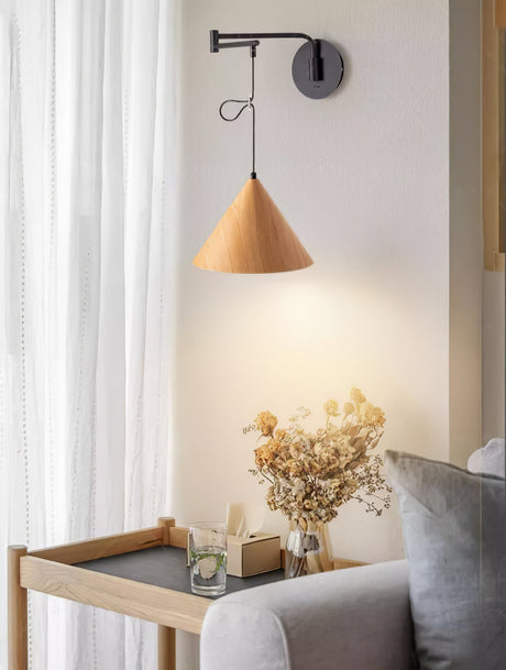 Aeron Swing-Arm Wall Lamp Full Product View | OroDwell