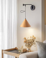 Minimalist Adjustable Swing-Arm Wall Lamp Lighting Fixture Close-Up | OroDwell