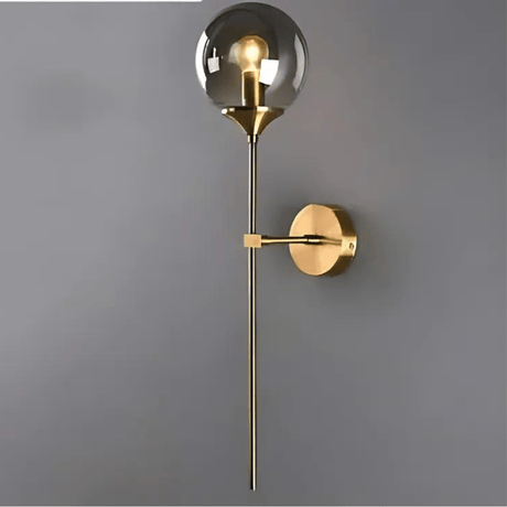 Plated Metal Wall Lamp Warm Glow for Living Room