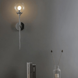 Metal Wall Lamp Upward Shade Warm Light