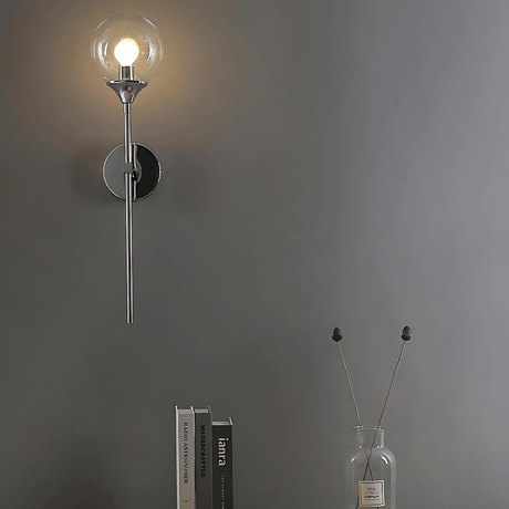Metal Wall Lamp Upward Shade Warm Light