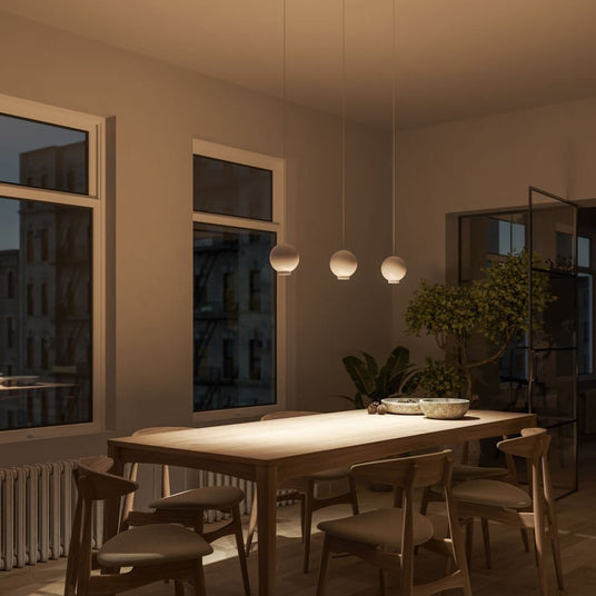 Metal pendant light for cozy living rooms