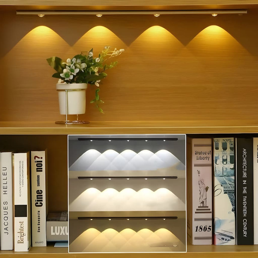 Motion sensor LED light back panel detail