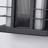 The ribbed acrylic panel inside the black frame, seen from below