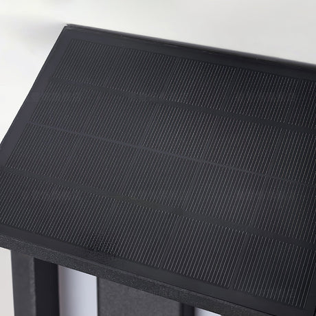 The solar cell set into the top of the solar version, seen close