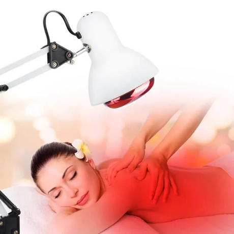 Infrared heating lamp with adjustable stand