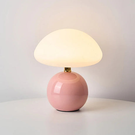 Lumora Cream Mushroom Lamp for Living Room