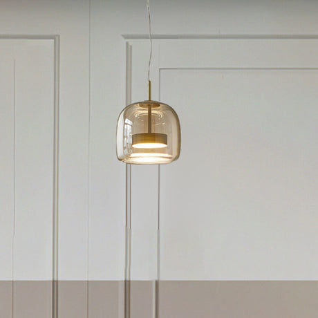 Vintage-Inspired Glass Pendant Light Modern Interior Accent - OpalDwell