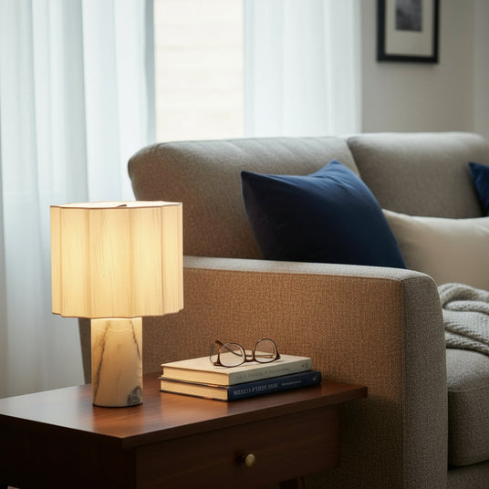 Modern Marble Table Lamp for Living Room