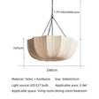 Dimension card for the 40 cm gathered fabric shade