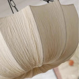 Close view of the gathered fabric and the seam at the rim
