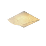 Square silk ceiling light seen flat on showing the fiber pattern