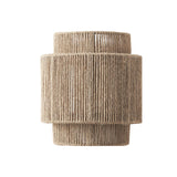 The hemp shade unlit on a pale ground, the natural rope color clear