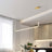 Metal pendant light for living room decor