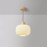 Wood and Glass Pendant Lamp Additional View