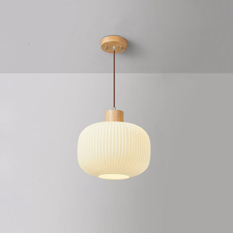 Wood and Glass Pendant Lamp Additional View